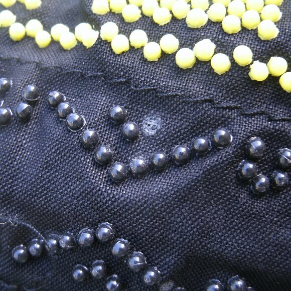 Vintage Beaded Peacock Jerusalem Drawstring Tote Bag - Picture 15 of 16